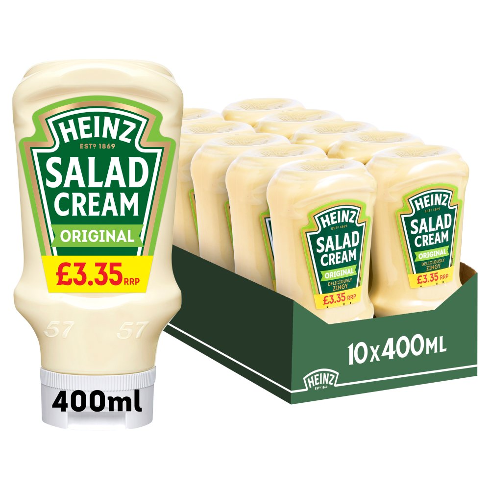 Heinz Original Salad Cream 400g (Pack of 10)