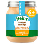 Heinz Creamed Porridge Baby Food Jar 6+ Months 120g (Pack of 6)