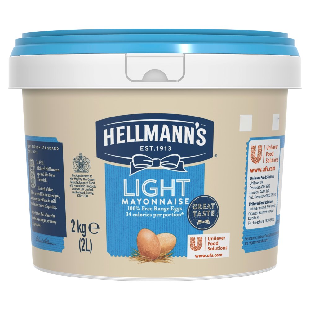 Hellmann's Light Mayonnaise 2kg (Pack of 1)