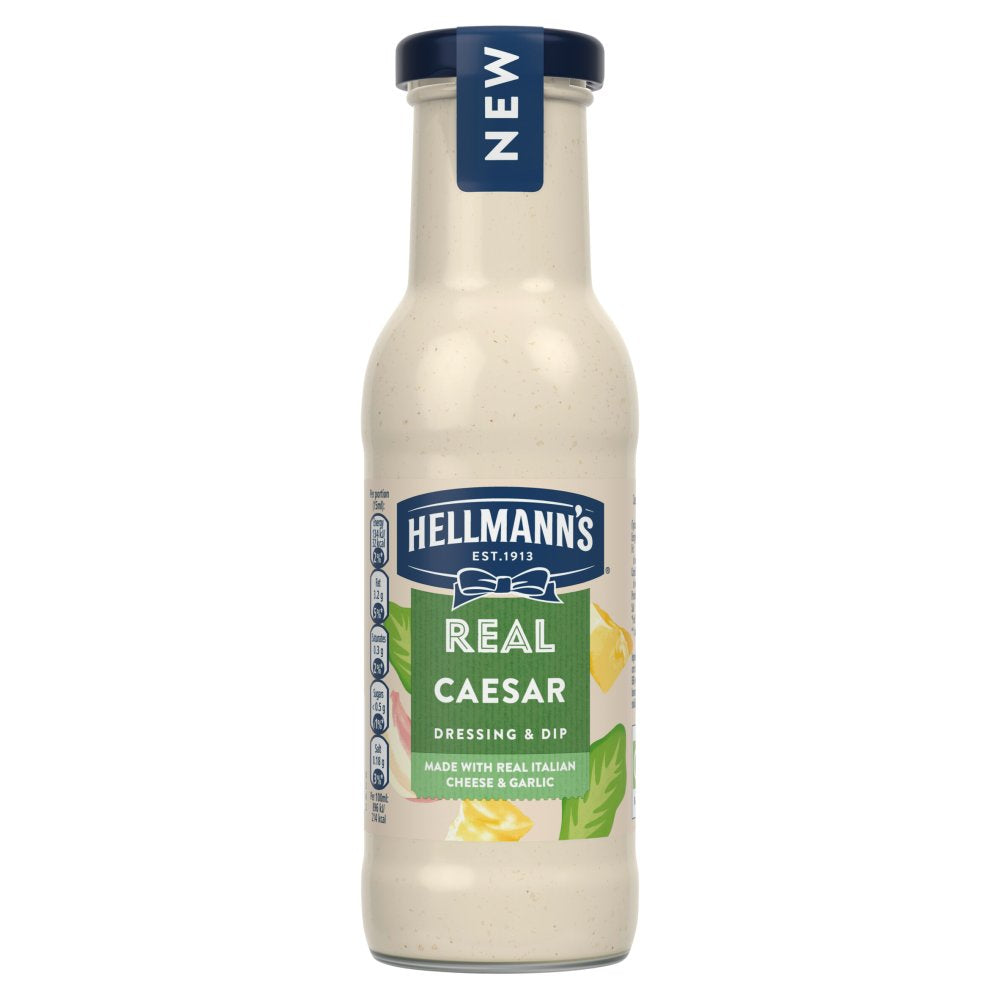 Hellmann's Real Caesar Salad Dressing & Dip 250ml (Pack of 6)