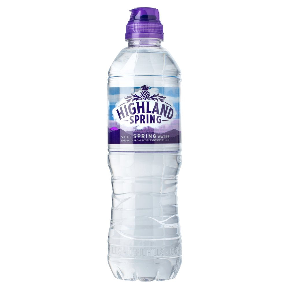 Highland Spring Still Spring Water Sports Cap 500ml (Pack of 24)