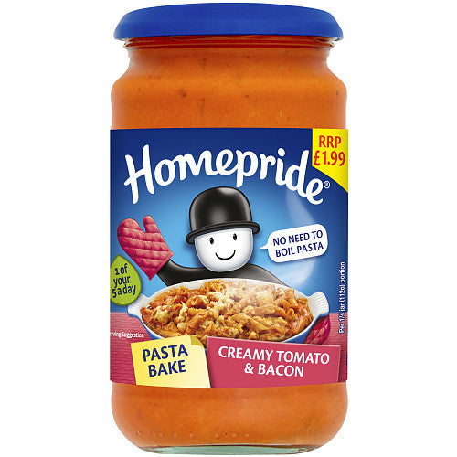 Homepride Pasta Bake Creamy Tomato & Bacon 450g (Pack of 6)
