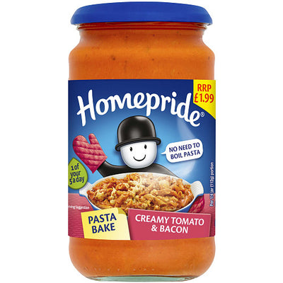 Homepride Pasta Bake Creamy Tomato & Bacon 450g (Pack of 6)