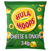 Hula Hoops Cheese & Onion Crisps 34g (Pack of 32)