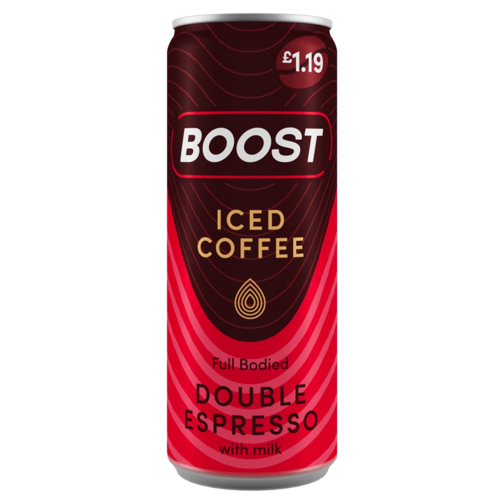 Boost Double Espresso with Milk Iced Coffee 250ml (Pack of 12)