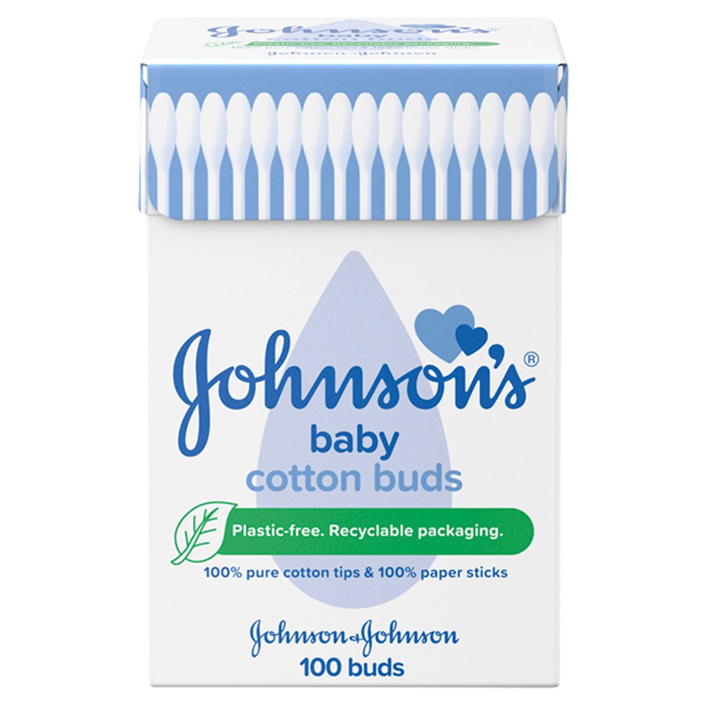 JOHNSON'S® Baby Cotton Buds 100 Buds 100g (Pack of 12)