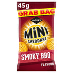 Jacob's Grab Bag Mini Cheddars Smoky BBQ Flavour 45g (Pack of 30)