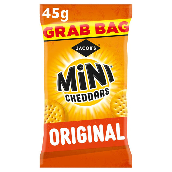 Jacob's Mini Cheddars Original Snacks 45g (Pack of 30)