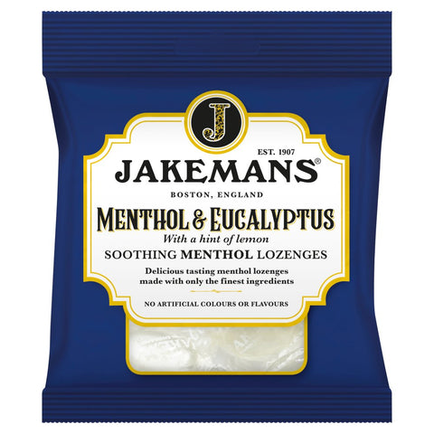 Jakemans Menthol & Eucalyptus Soothing Menthol Lozenges 73g (Pack 0f 12)