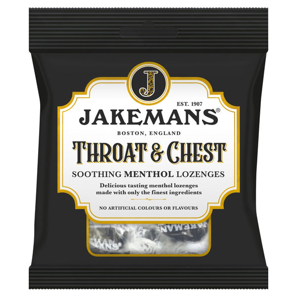 Jakemans Throat & Chest Soothing Menthol Lozenges 73g (Pack of 20)
