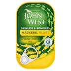 John West Mackerel Fillets in Sunflower Oil 115g (Pack of 10)