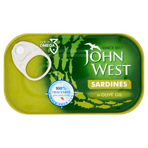 John West Sardines in Olive Oil 120g (Pack of 12)