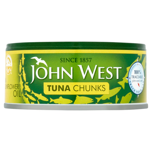 John West Tuna Chunks in Sunflower Oil 145g (Pack of 12)