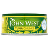 John West Tuna Chunks in Sunflower Oil 145g (Pack of 12)
