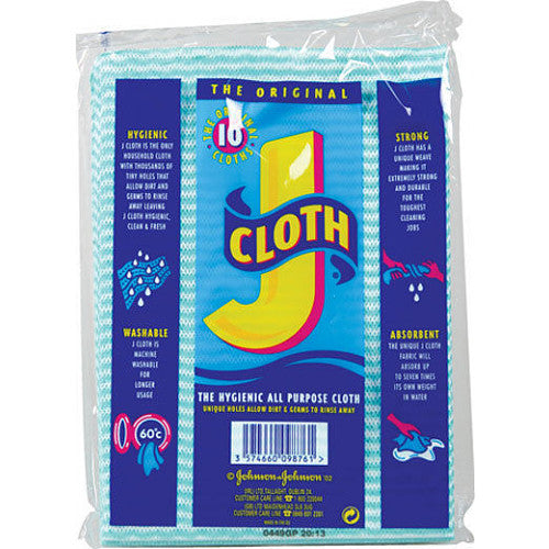 Johnson & Johnson The Original J Cloth 10 Cloths 100g (Pack of 6)