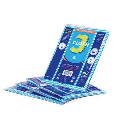 Johnson & Johnson The Original J Cloth 5 Cloths 50g (Pack of 12)