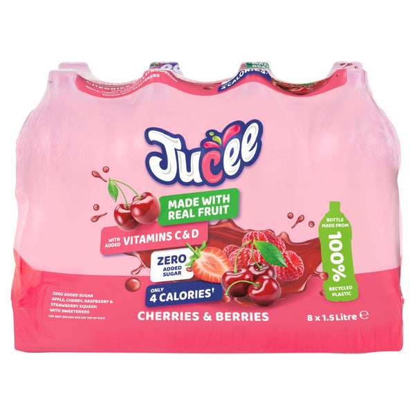 Jucee Cherries & Berries 1.5 Litre (Pack of 8)