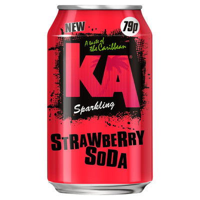 KA Sparkling Strawberry Soda 330ml (Pack of 24)