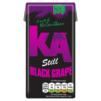 KA Still Black Grape 288ml (Pack of 27)