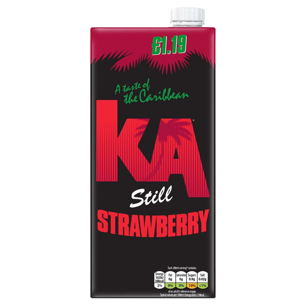 KA Still Strawberry 1 Litre (Pack of 12)