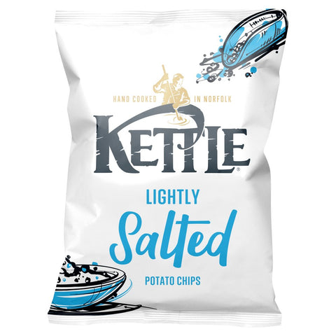 KETTLE® Chips Lightly Salted Sharing Crisps 130g (Pack of 12)