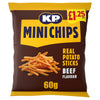KP Minichips BBQ Beef Crisps 60g (Pack of 20)