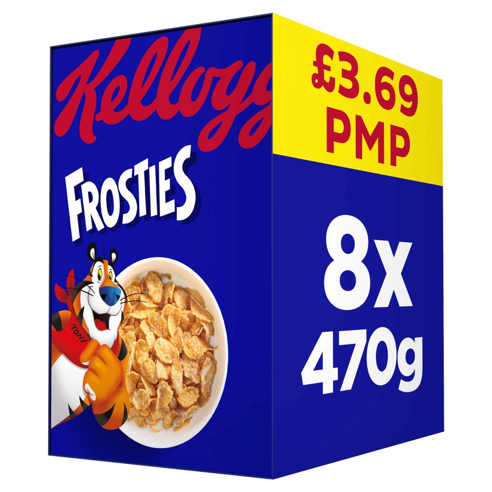 Kellogg's Frosties Breakfast Cereal 8x470g (Pack of 8)