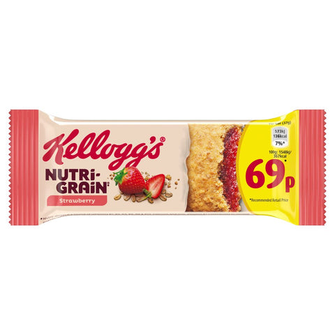 Kellogg's Nutri-Grain Strawberry 37g (Pack of 25)