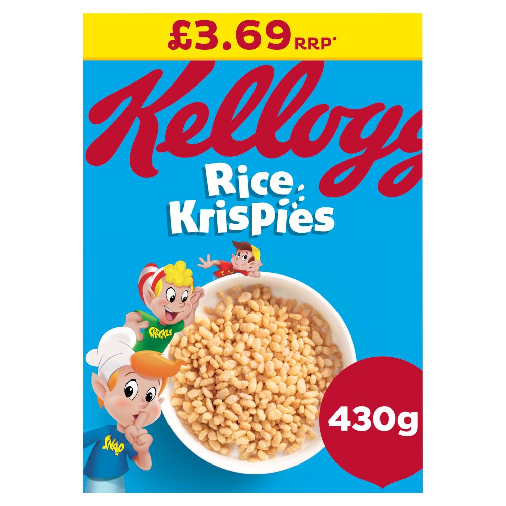 Kellogg's Rice Krispies Breakfast Cereal 430g (pack of 7)