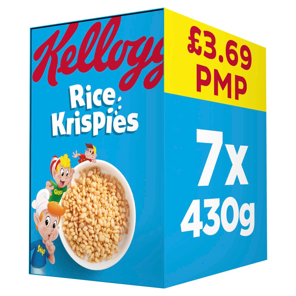 Kellogg's Rice Krispies Breakfast Cereal 510g (Pack of 6)