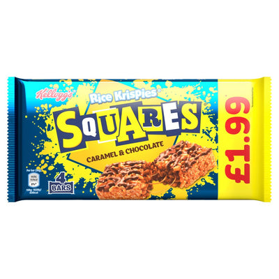 Kellogg's Rice Krispies Squares Caramel & Chocolate 4 x 36g (144g) (Pack of 11)