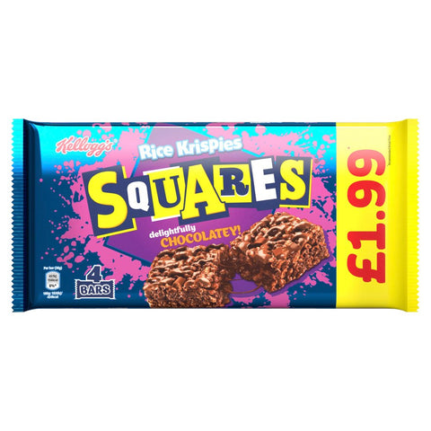 Kellogg's Rice Krispies Squares Delightfully Chocolatey 4x36g (144g) (Pack of 11)