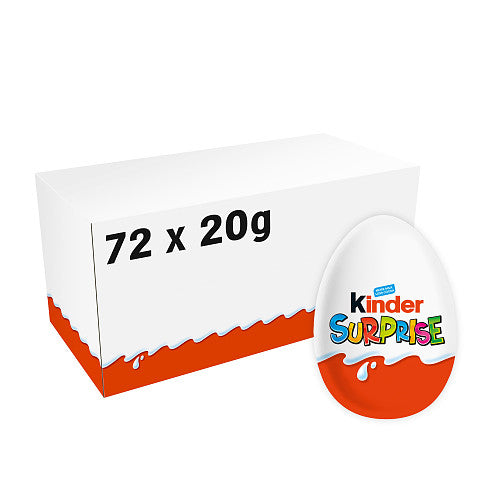 Kinder Surprise Milk Chocolate Egg With Toy Messages 20g (Pack of 72)