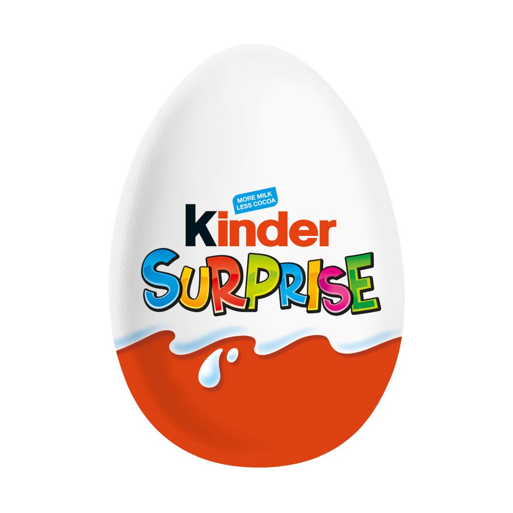 Kinder Surprise Milk Chocolate Egg With Toy Messages 20g (Pack of 72)