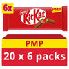 Kit Kat 2 Finger Milk Chocolate Biscuit Bar Multipack 124.2g (Pack of 20)