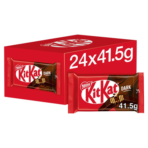 Kit Kat 4 Finger Dark Chocolate Bar 41.5g (Pack of 24)