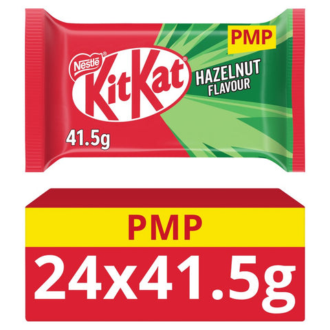 KitKat 4 Finger Hazelnut Chocolate Bar 41.5g (Pack of 24)