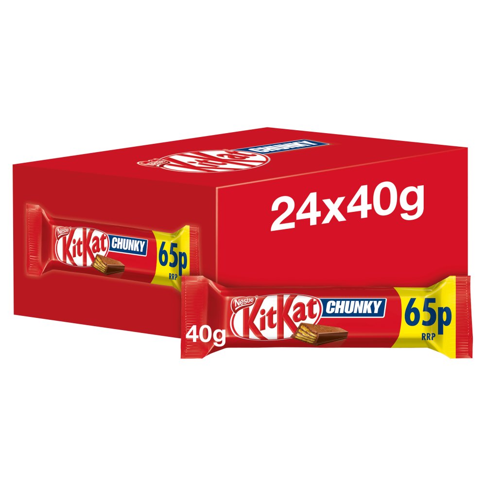 Kit Kat Chunky Milk Chocolate Bar 40g (Pack of 24)