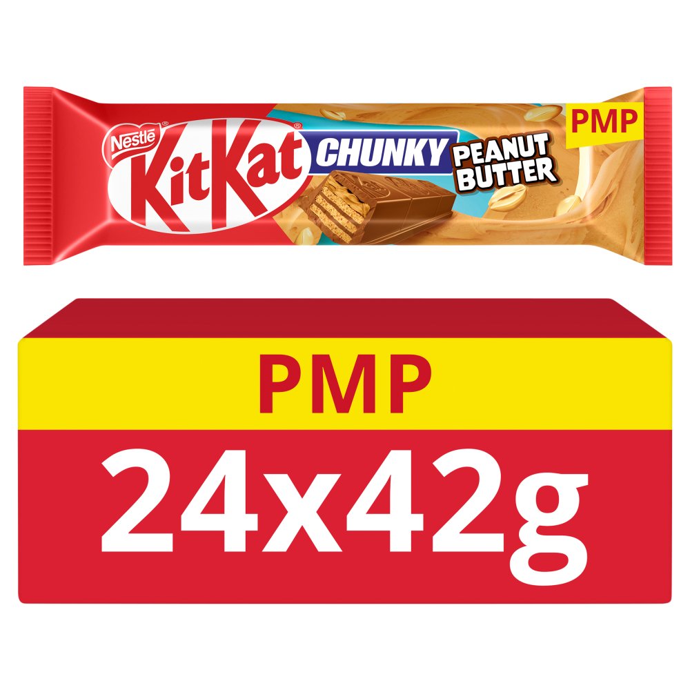 Kit Kat Chunky Peanut Butter Chocolate Bar 42g (Pack of 24)