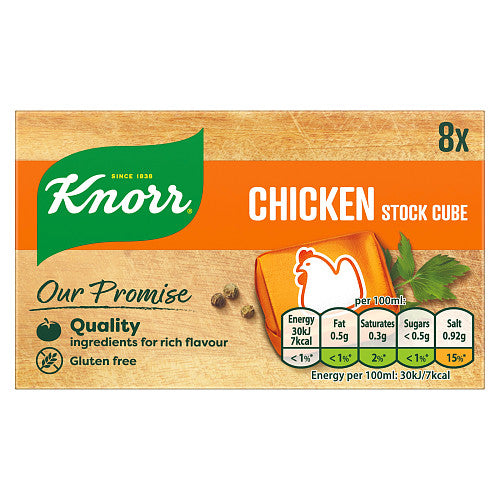 Knorr Stock Cubes Chicken 8 x 10g (Pack of 12)