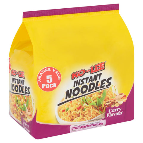 Ko-Lee Instant Noodles Curry Flavour 5 x 70g (Pack of 6)