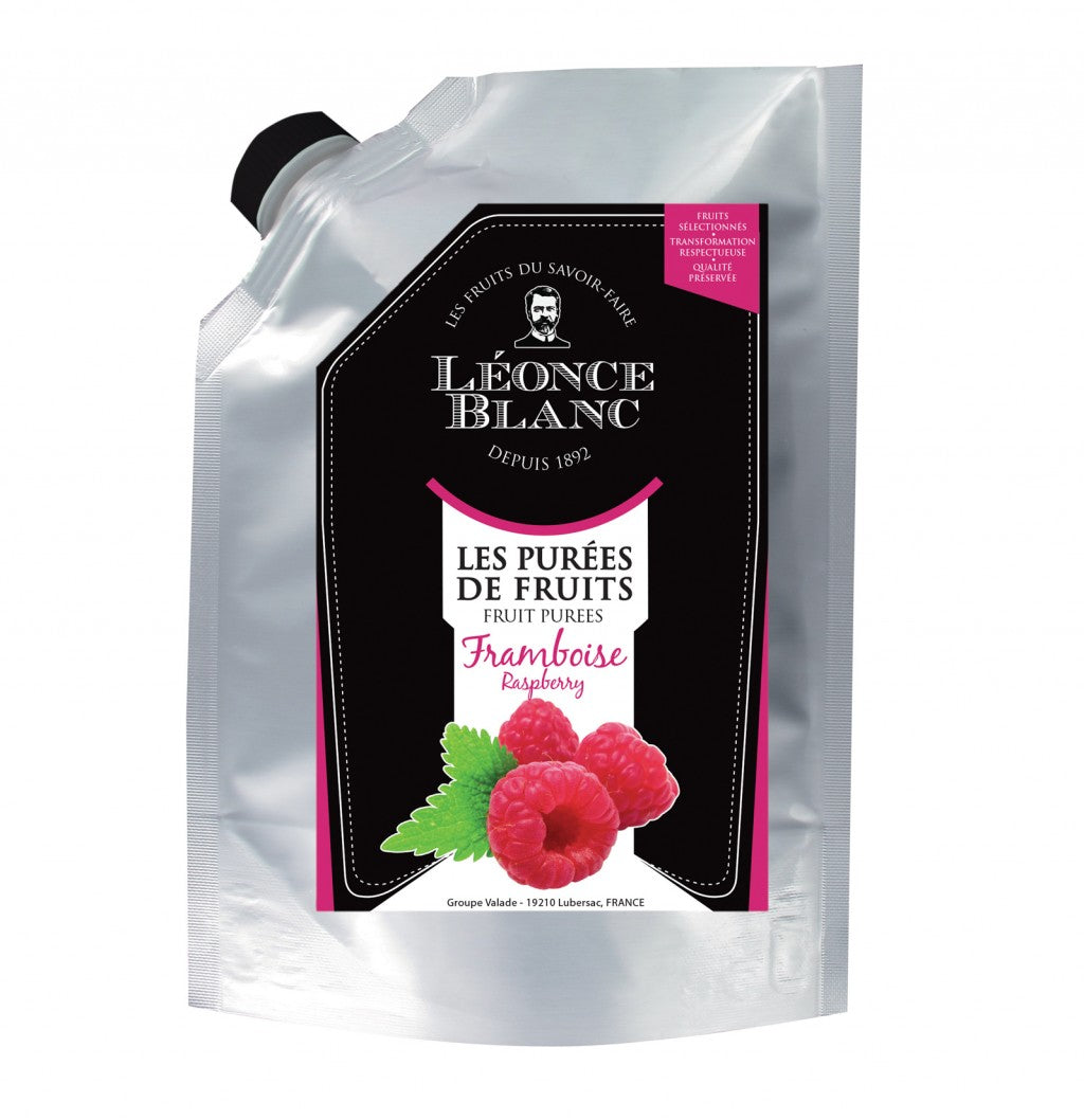 LEONCE BLANC Raspberry Fruit Puree 1kg (Pack of 1)