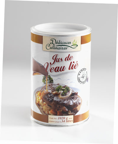 DEDICACES CULINAIRES Jus de Veau Lié Thickened Veal Stock 1kg (Pack of 1)