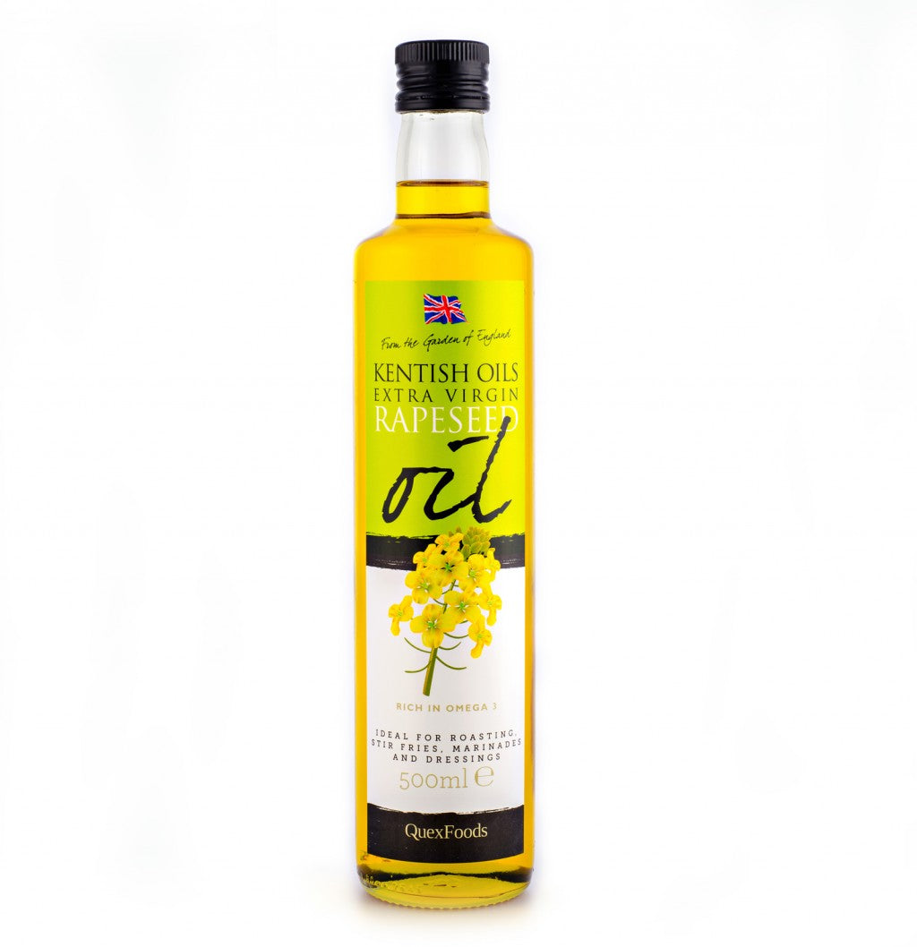 KENTISH OILS Extra Virgin Cold Pressed Rapeseed Oil 500ml (Pack of 1)