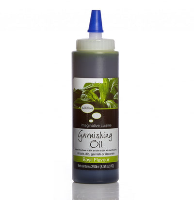 IMAGINATIVE CUISINE Basil Flavour Garnishing Oil 250ml (Pack of 1)