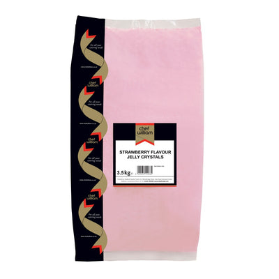 CHEF WILLIAM Strawberry Jelly Crystals 3.5kg (Pack of 1)