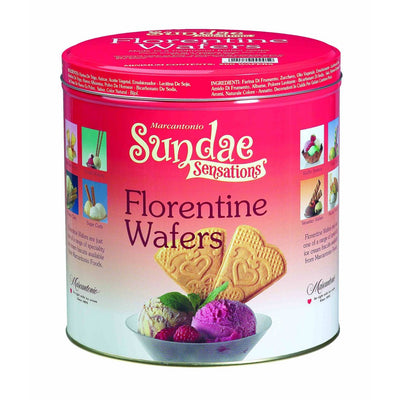MARCANTONIO Sundae Sensations Florentine Wafers 200 Pieces Tin (Pack of 1)