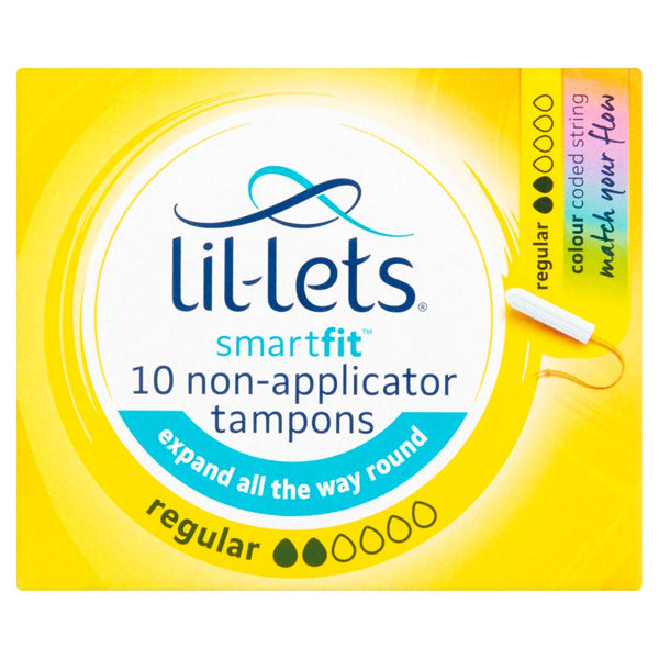 Lil-Lets Smartfit 10 Non-Applicator Tampons Regular 50g (Pack of 8)