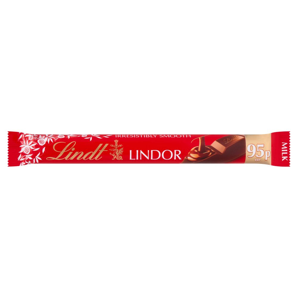 Lindt Lindor Milk Chocolate Bar 38g (Pack of 24)