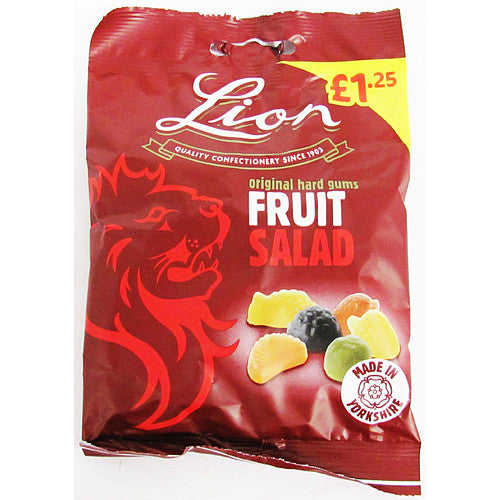 Lion Original Hard Fruit Salad Gums 130g (Pack of 12)